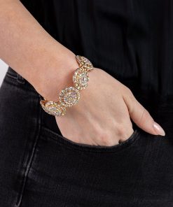 Born To Bedazzle - Brown Bracelet - Chic Jewelry Boutique